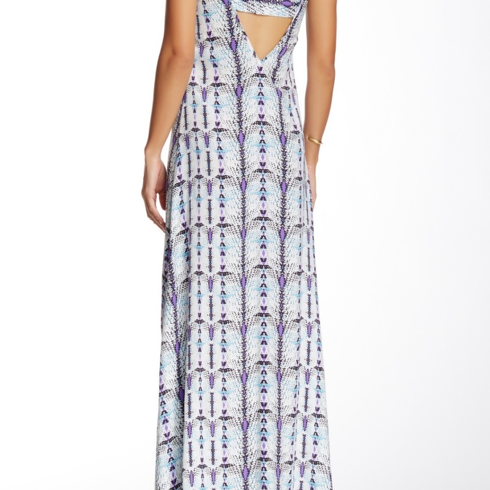 EUC Tart Maxi Blue Purple Snake Print Maxi - Picture 3 of 6